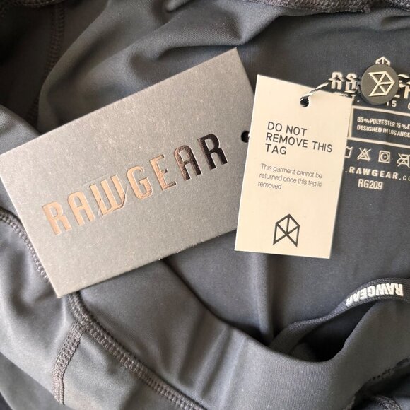 RawGear Mens Black Compression Leggings 2XL RG209 Joggers Athletic wear NWT - Picture 7 of 8